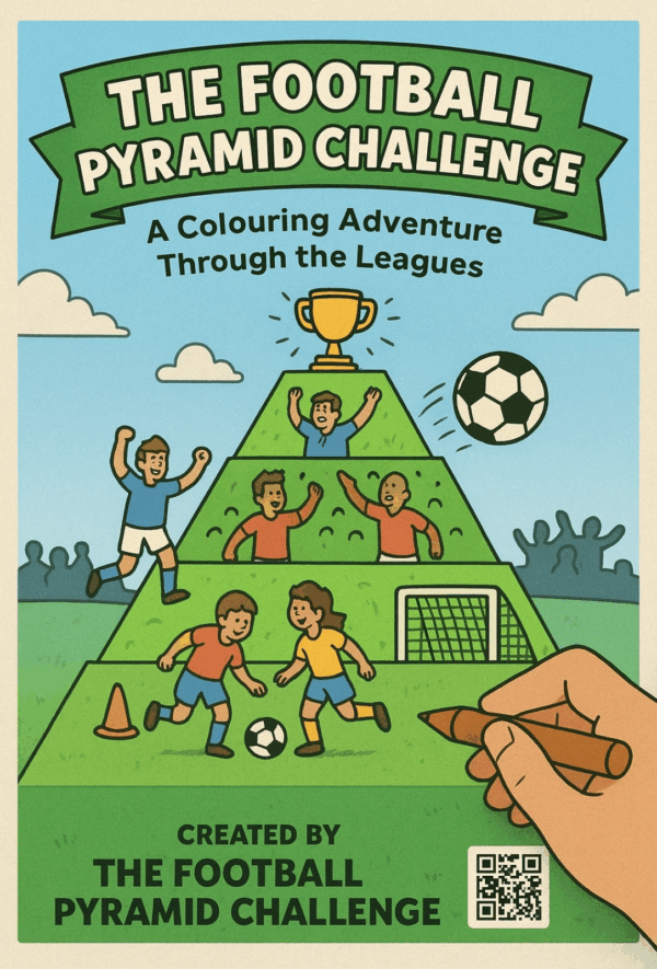 A journey through the football pyramid- A digital colouring book